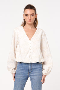 Shanice Embroidered Bubble Top