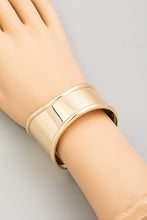 Load image into Gallery viewer, Beveled Wide Cuff Bracelet