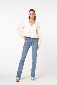 Shanice Embroidered Bubble Top