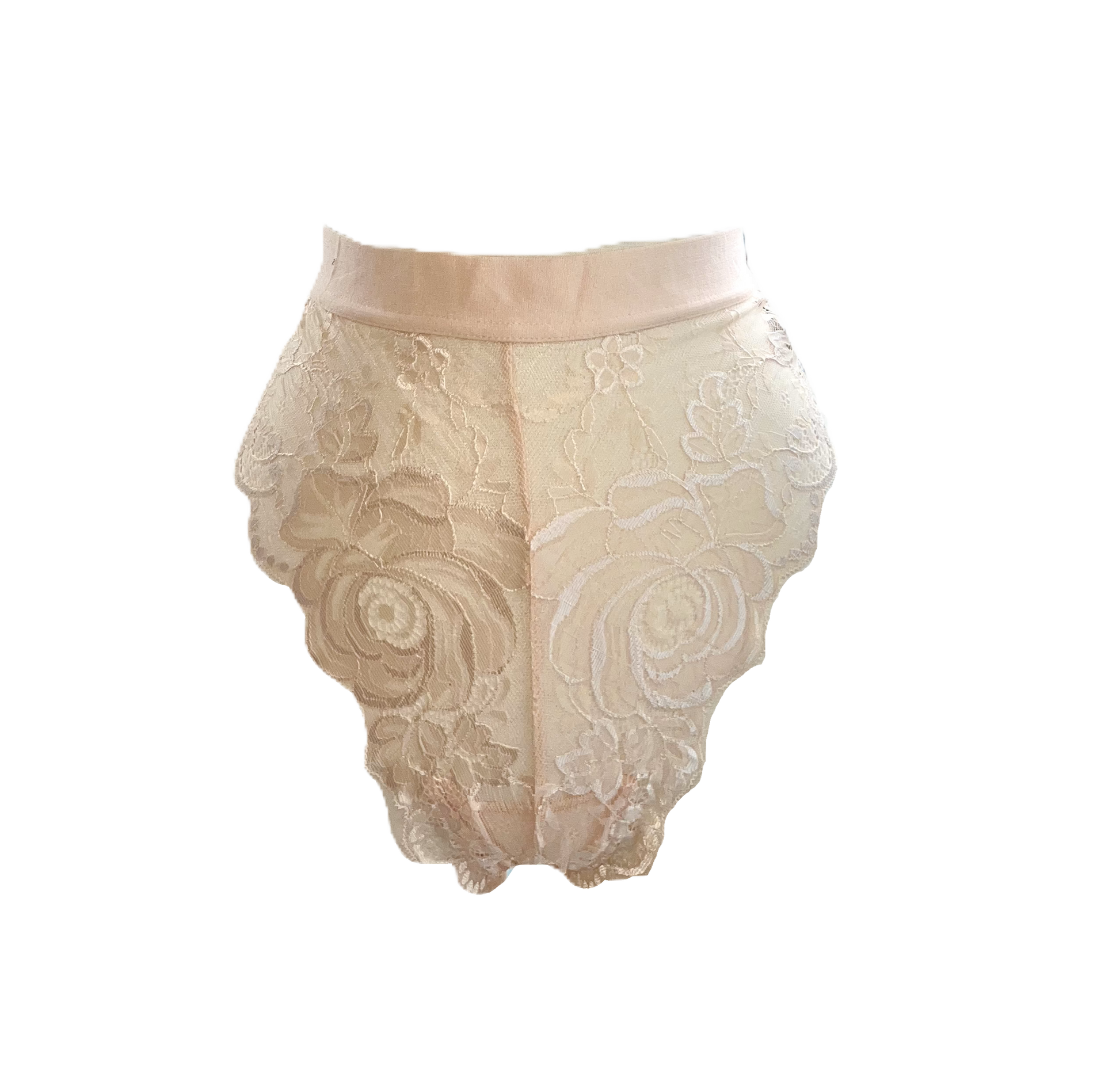 Whisper Peach Lace Brief