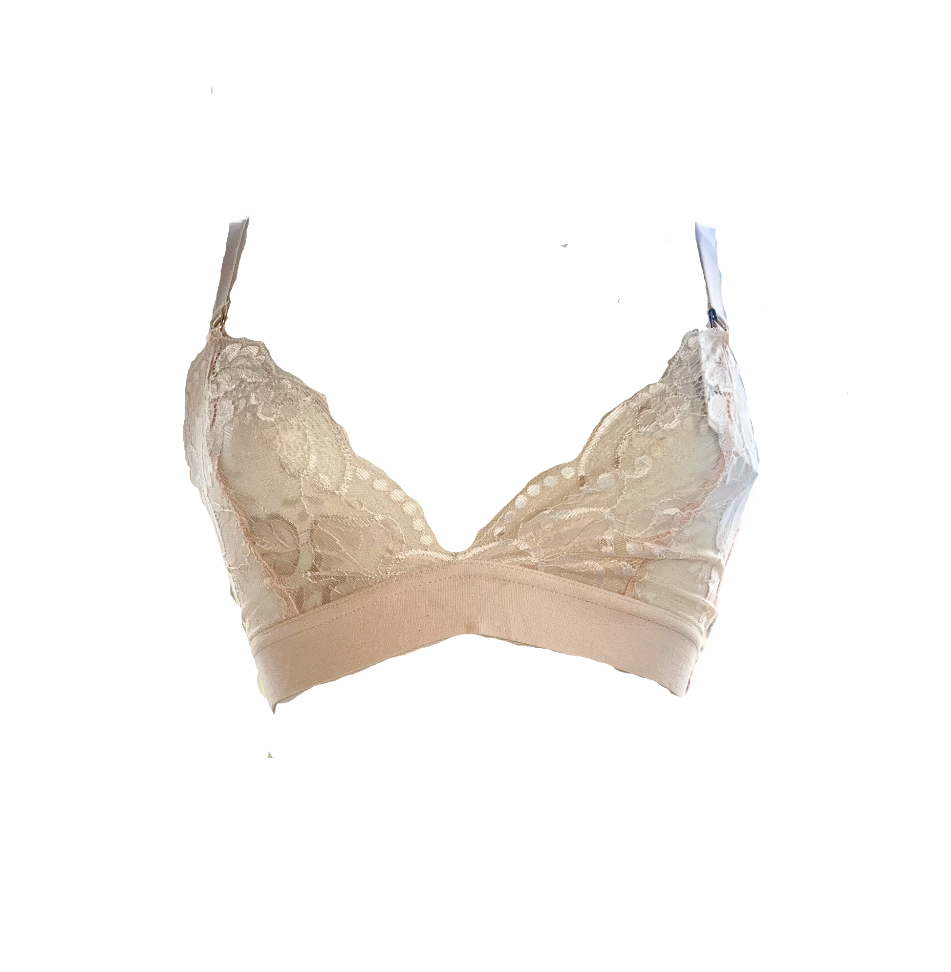 Whisper Peach Lace Bralette