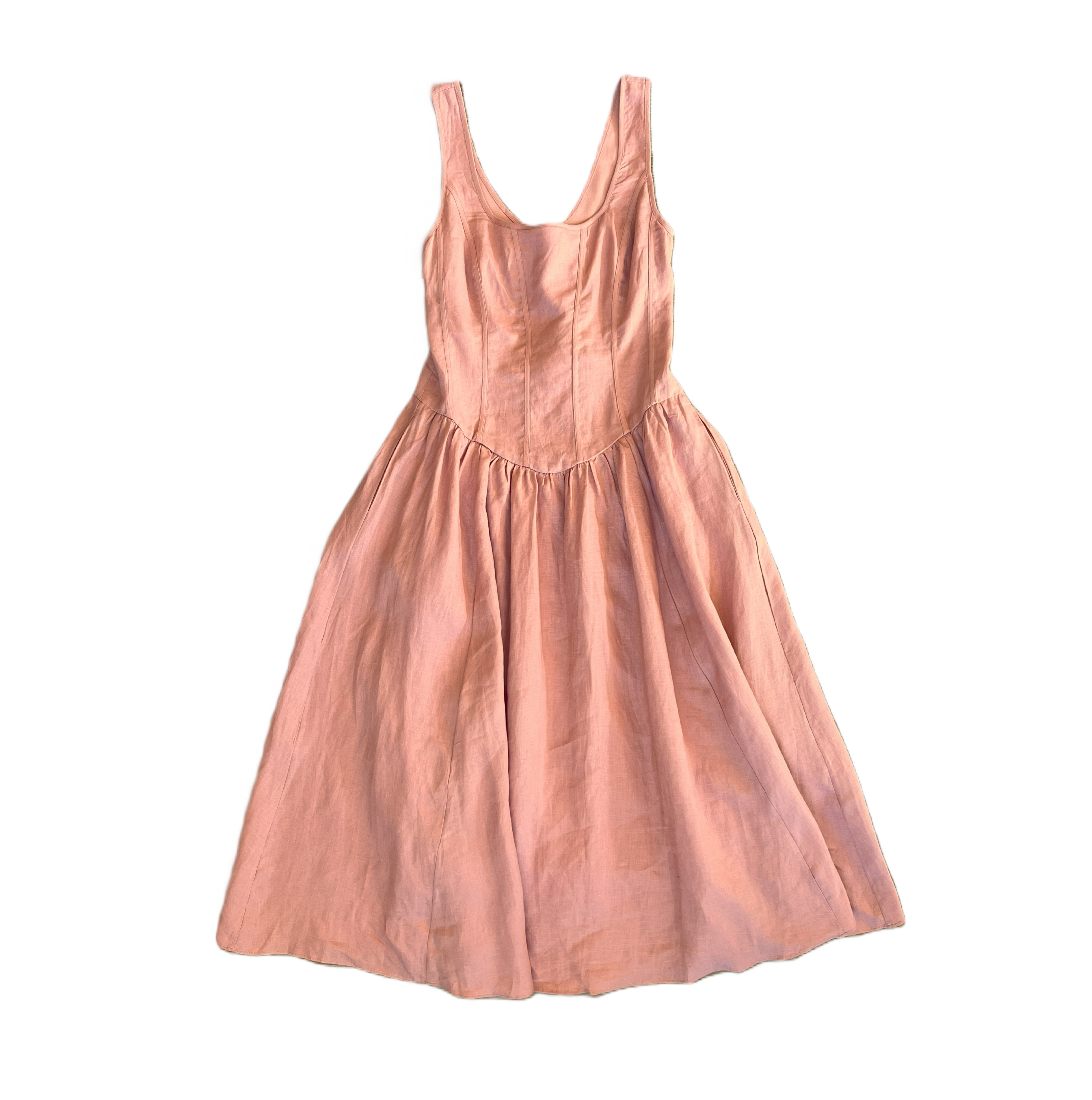 Thierry Midi Linen Dress The Sparrow Mercantile Thierry Midi Linen Dress The Sparrow Mercantile