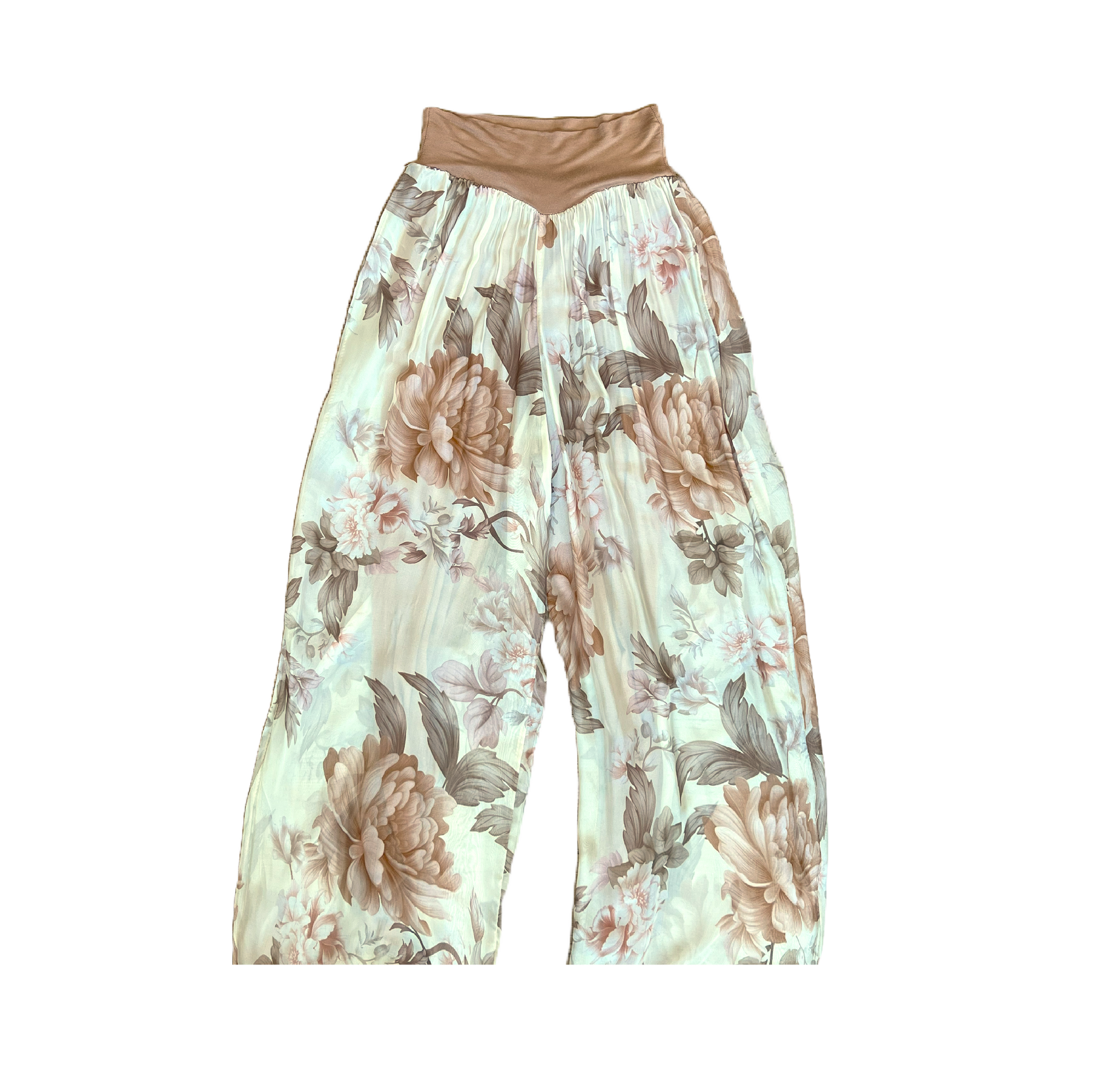Alice Floral Silk Pants