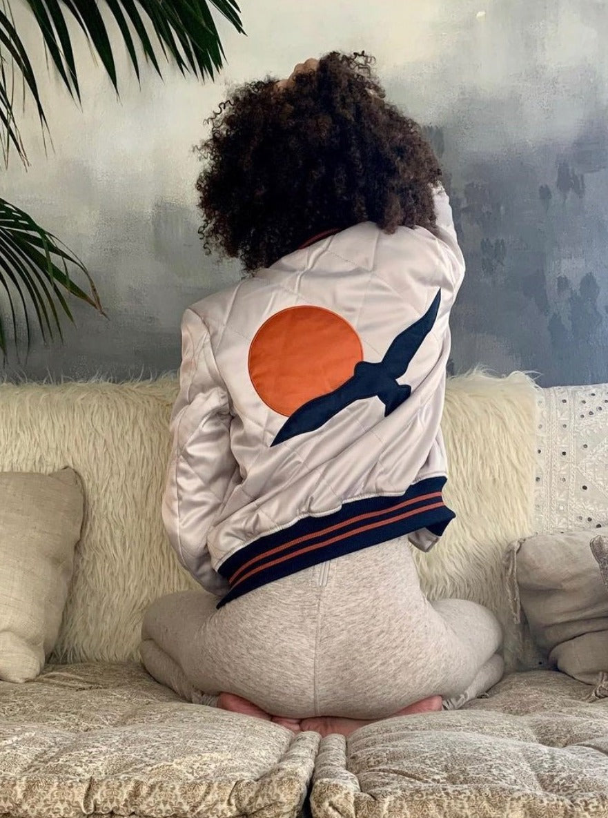 Silver Wings Bomber Jacket