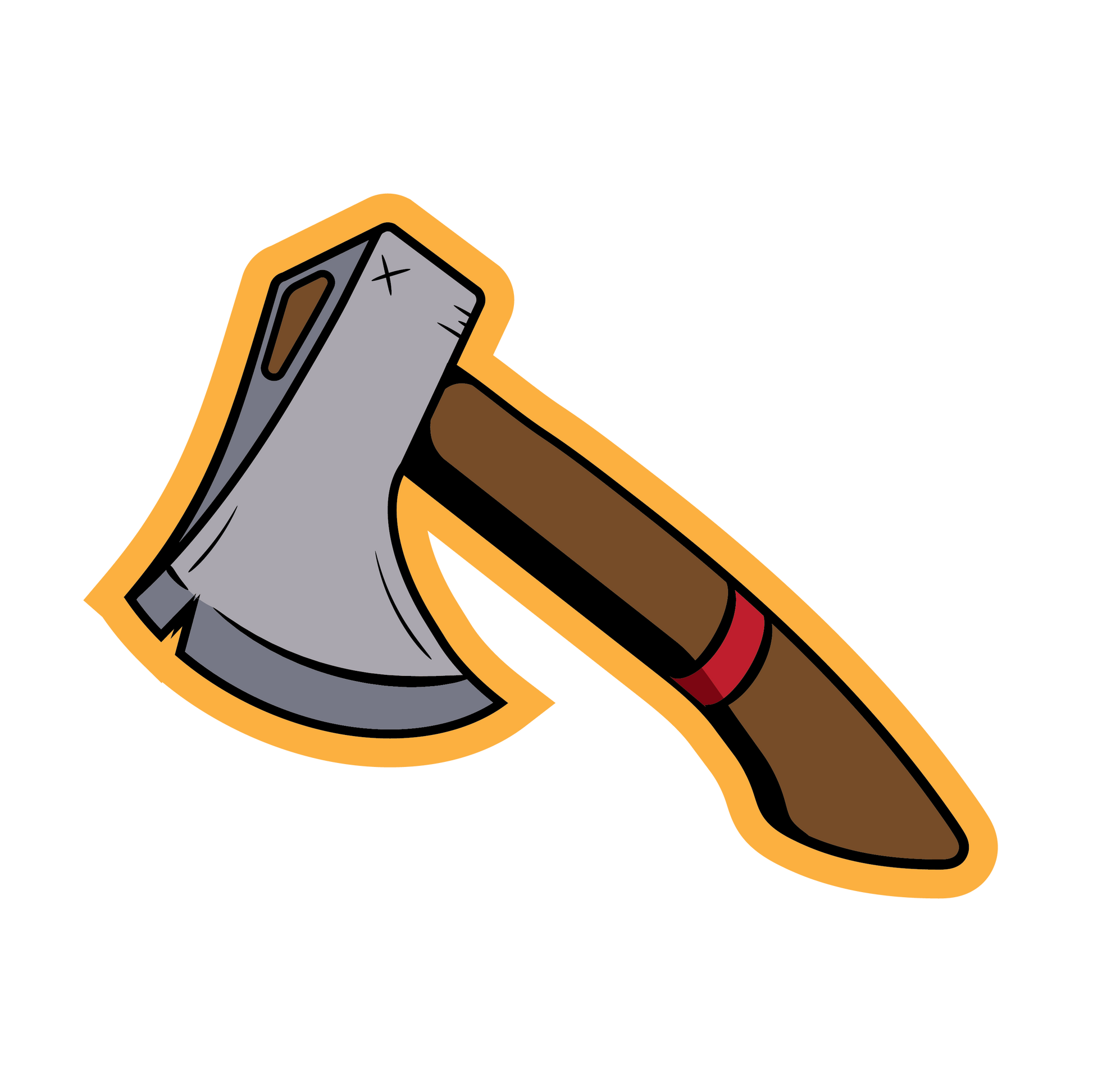 Hatchet Sticker