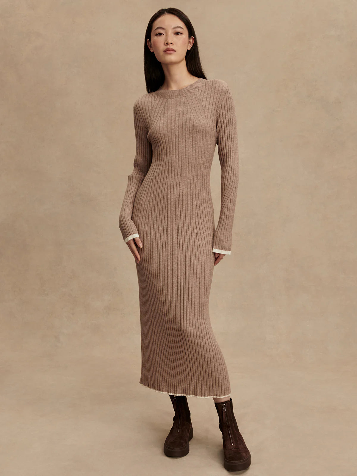 Axel Rib Knit Midi Dress