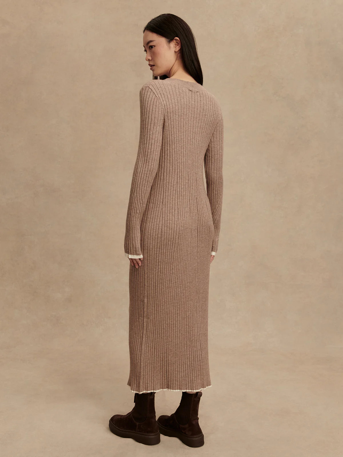 Axel Rib Knit Midi Dress