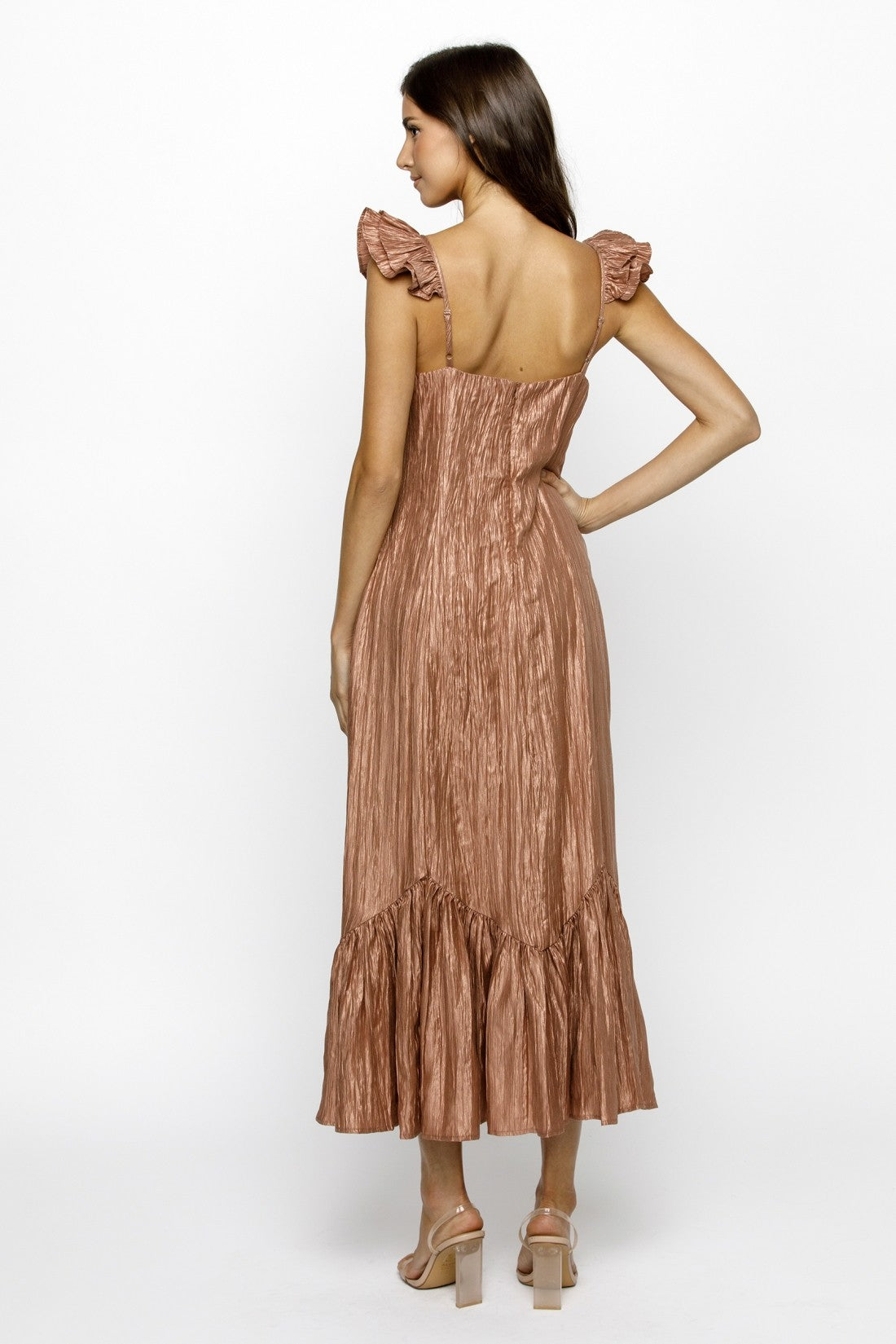 Gloria Crepe Midi Dress,