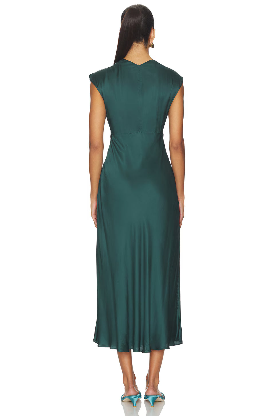 Dietra Satin Midi Dress