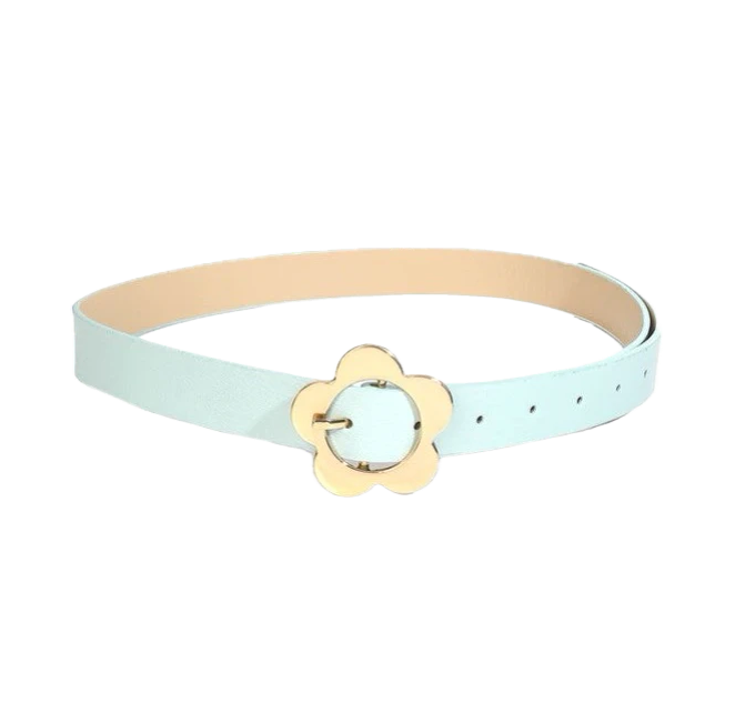 Groovy Flower Buckle Belt