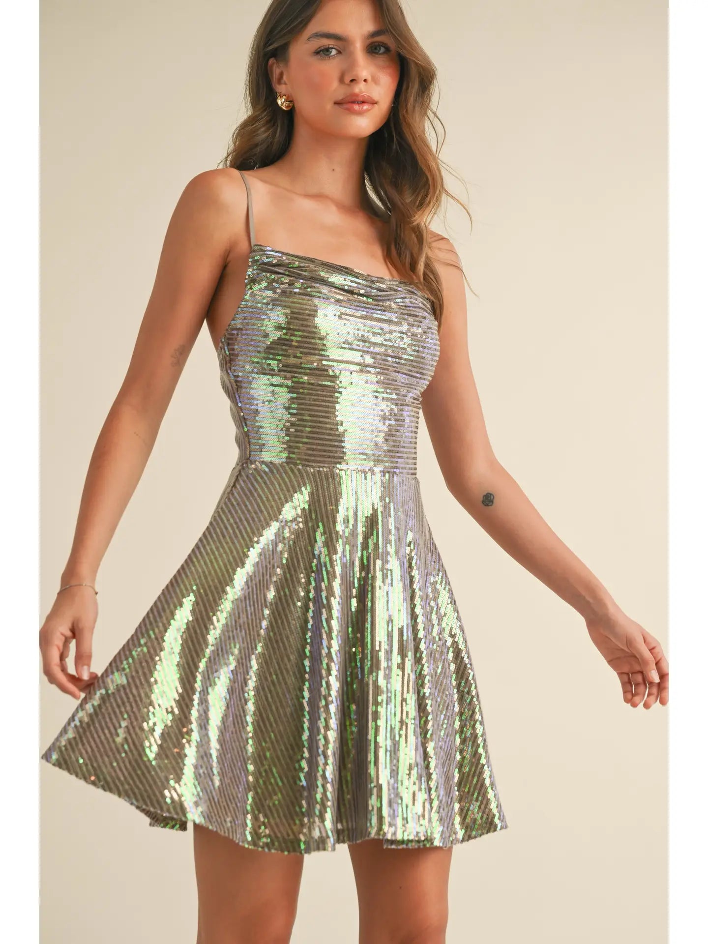 Iridescent Sequin Dress