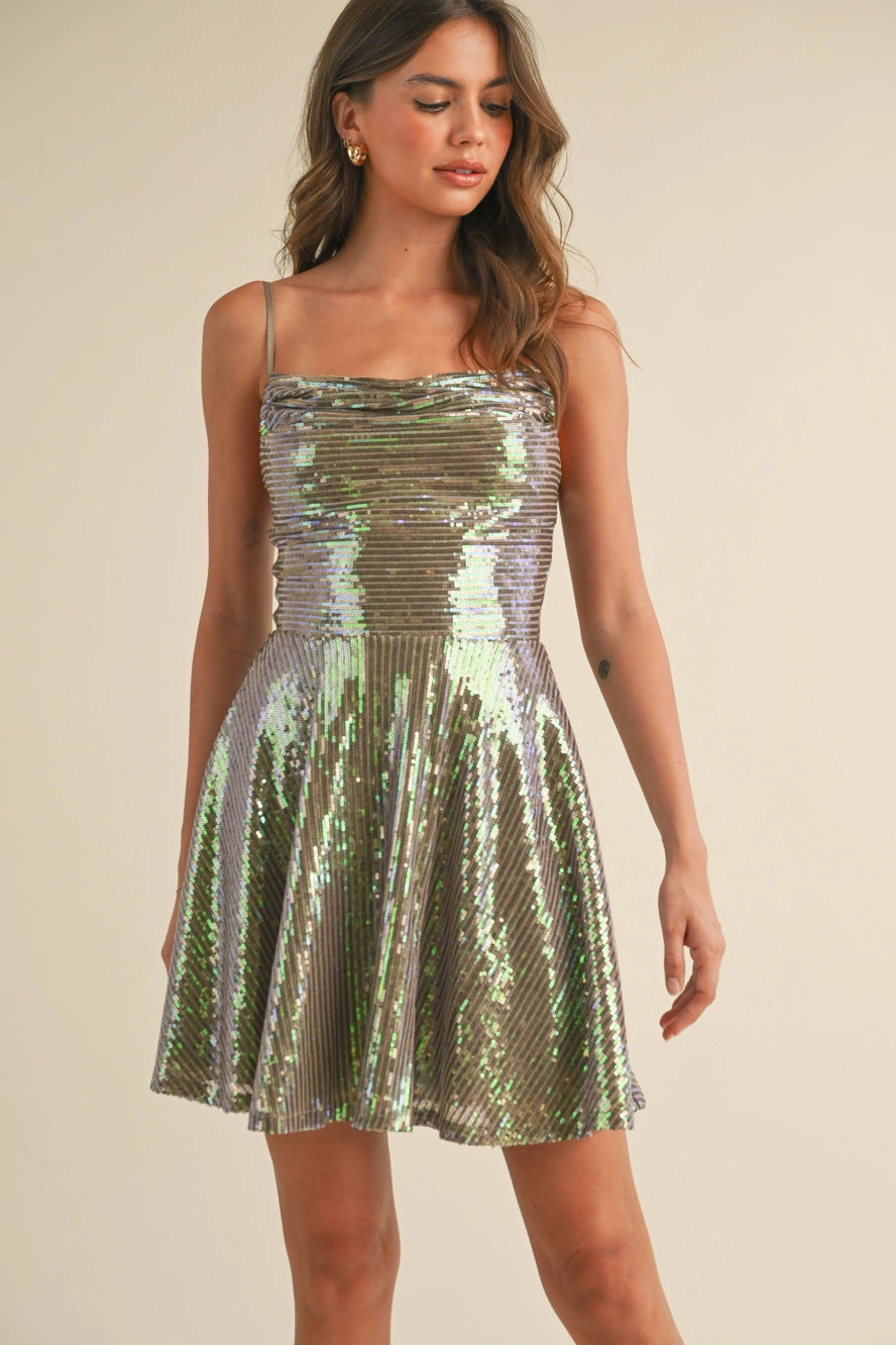 Iridescent Sequin Dress