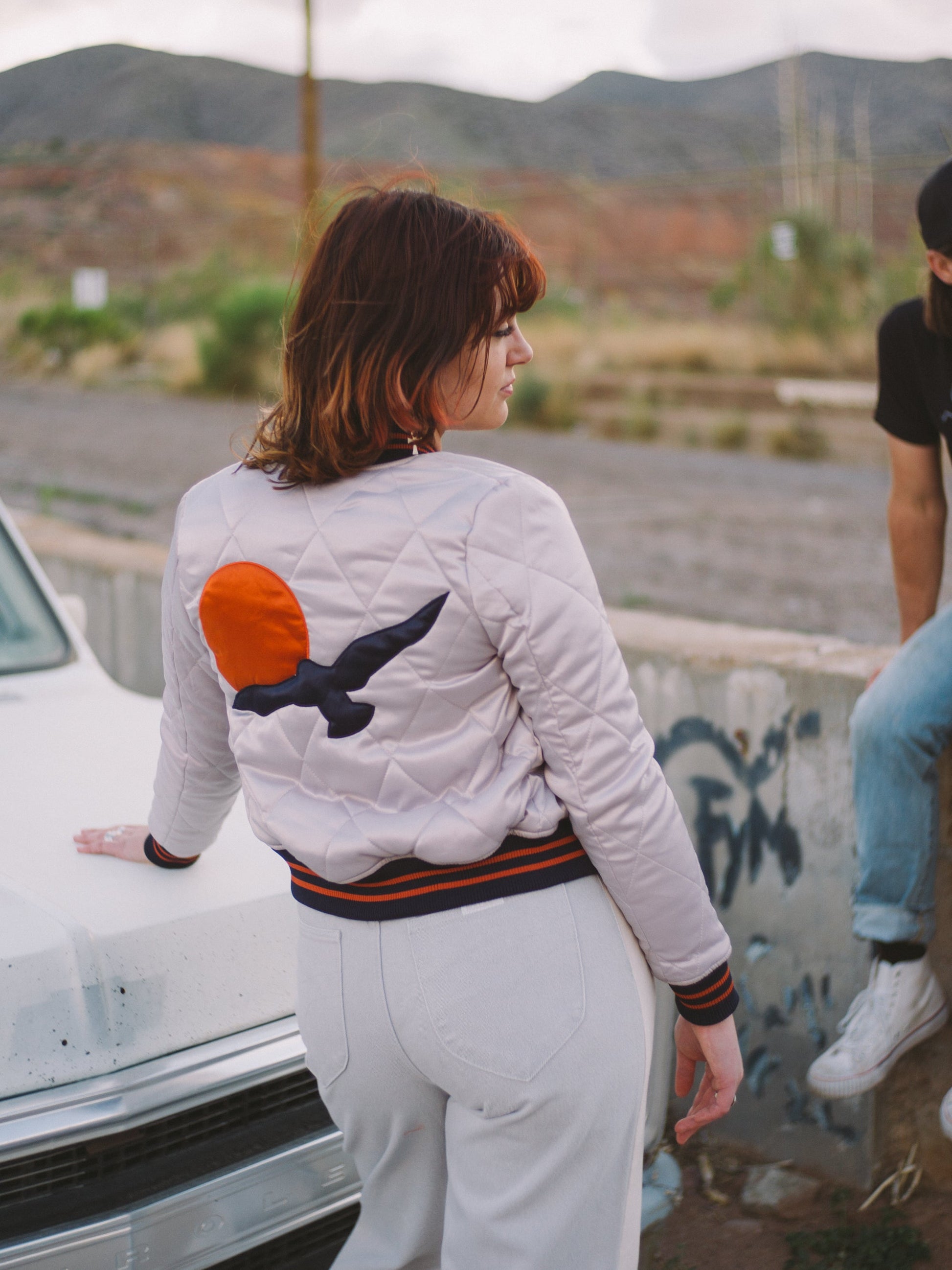 Silver Wings Bomber Jacket