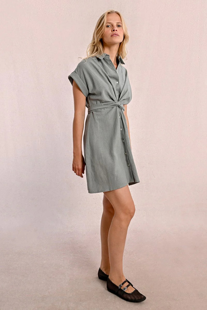 Tori Linen Blend Dress