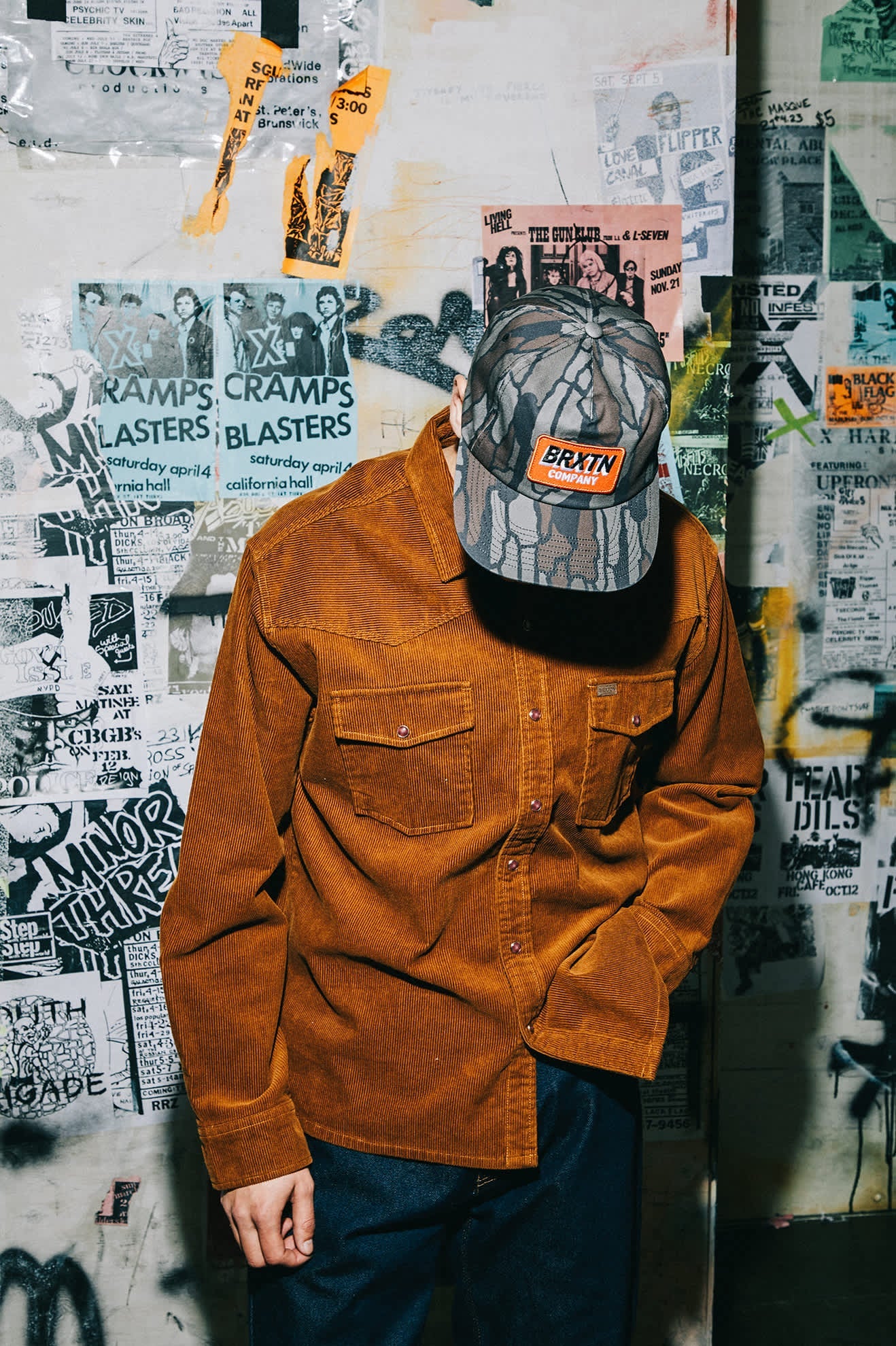 Copper Corduroy Button Up