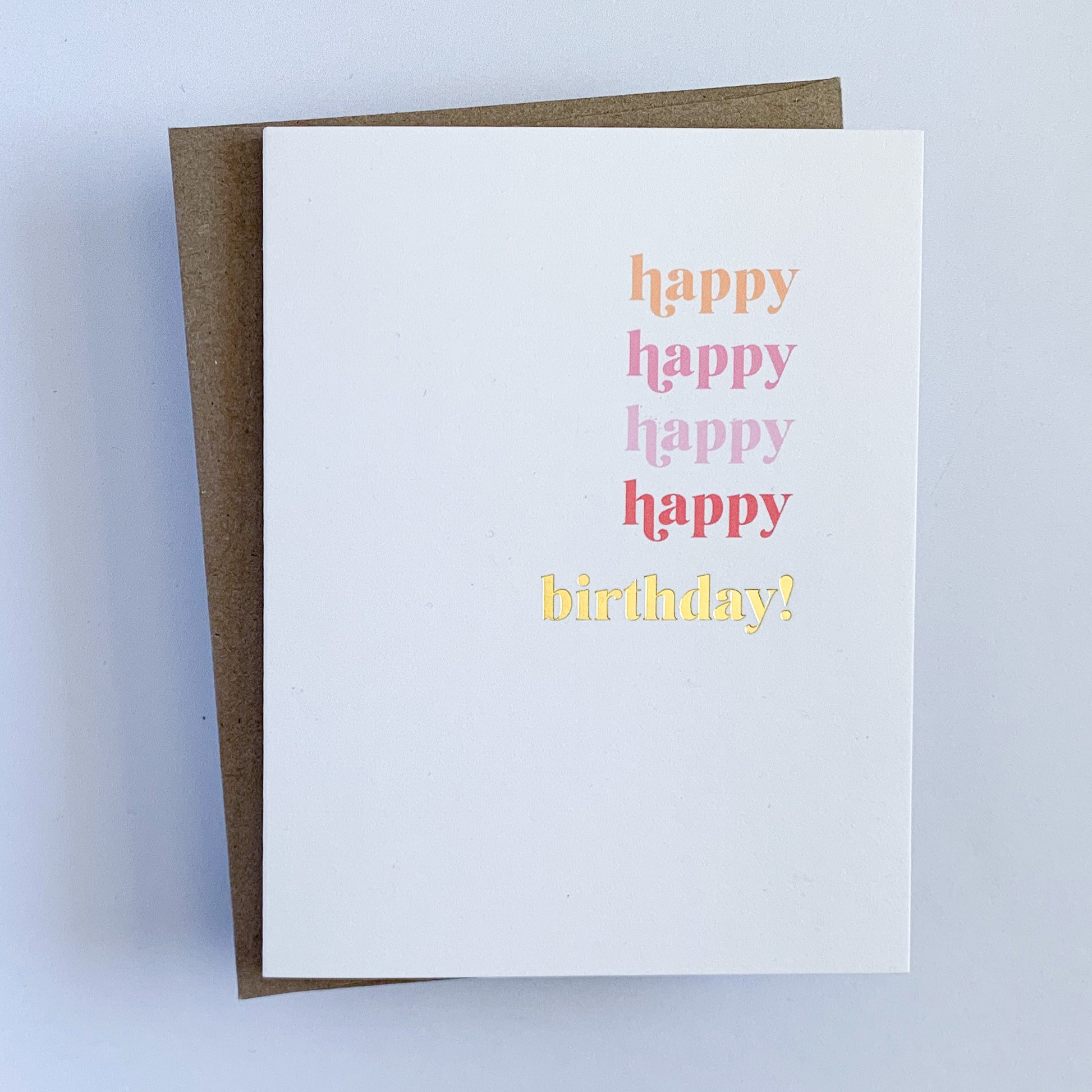 Happy Happy Birthday Card