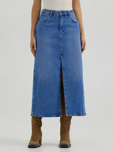 Denim Midi Skirt