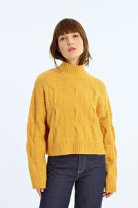 Saffron Cable Knit Sweater