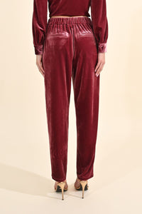 Cece Velvet Cigarette Pant