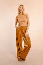 Load image into Gallery viewer, Audrey Wide Leg Velvet Pant