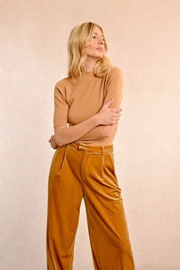 Audrey Wide Leg Velvet Pant