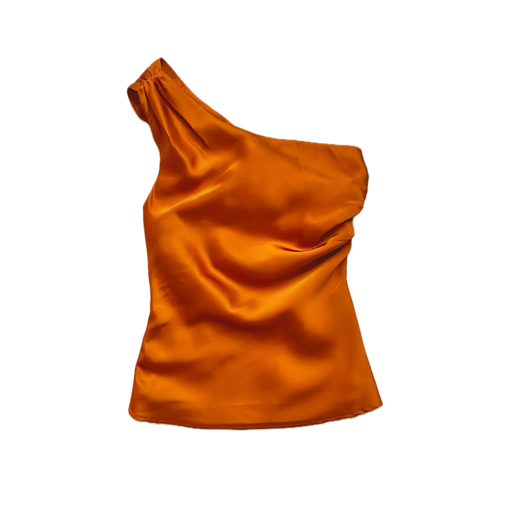 Francis Satin One Shoulder Top