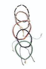 Load image into Gallery viewer, Bead &amp; Woven Cord Bracelet Set