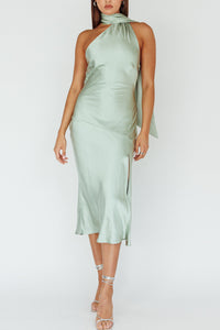 Lilliana Satin Midi Dress