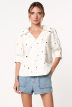 Load image into Gallery viewer, Rixo Embroidered Linen Top