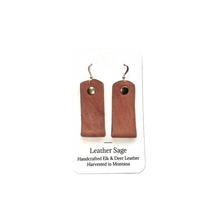 Load image into Gallery viewer, Leather Loop Earrings