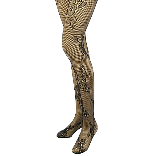 Floral Fishnet Tights