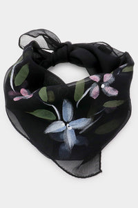 Painted Silk Neck Scarf