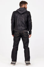 Load image into Gallery viewer, Biko Hooded Leather Jacket