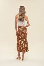 Load image into Gallery viewer, Tawny Bias Cut Floral Skirt