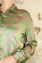 Load image into Gallery viewer, Molly Floral Satin Button Down