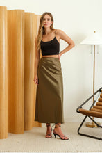 Load image into Gallery viewer, Willow Satin Midi Skirt