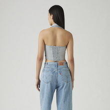 Load image into Gallery viewer, Bria Denim Halter Top