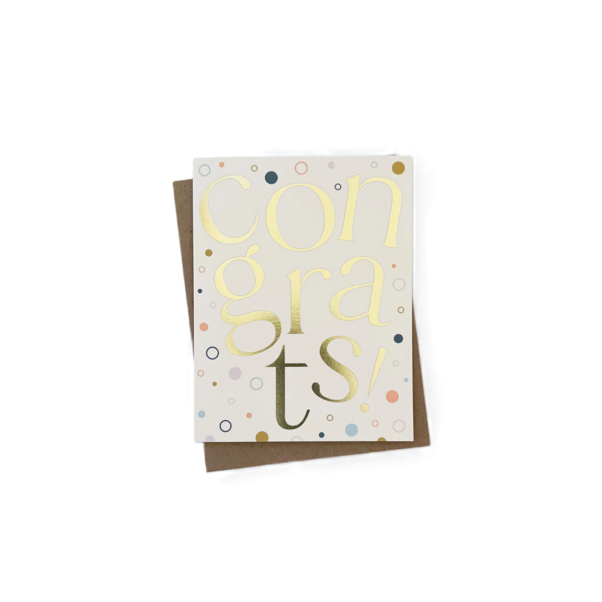 Congrats Gold Foil Card