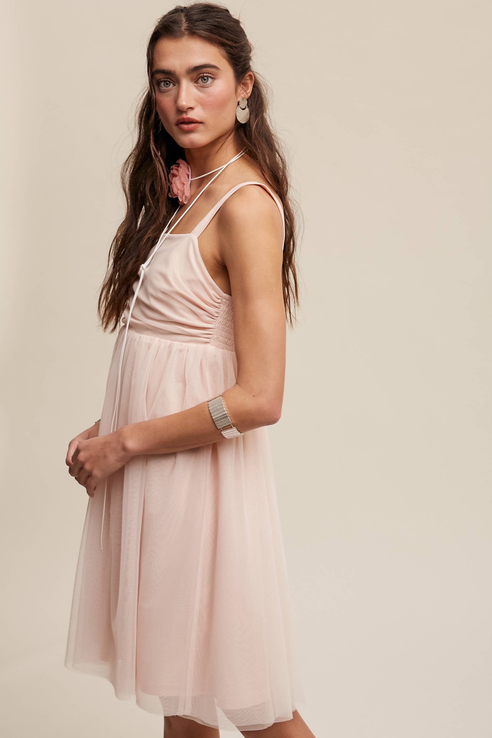 Tulle Babydoll Dress