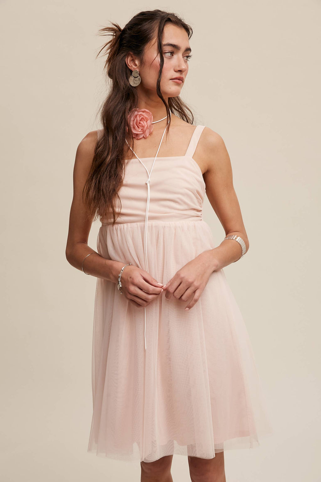 Tulle Babydoll Dress