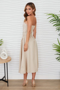 Camille Belted Midi Dress