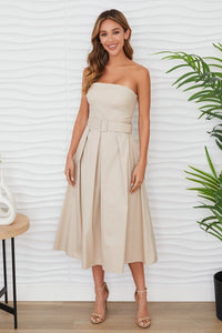 Camille Belted Midi Dress