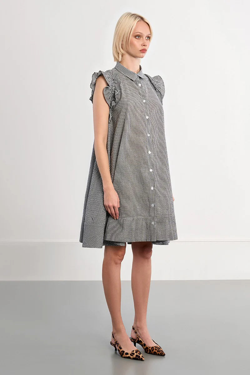 Gigi's Gingham Shirt Dress