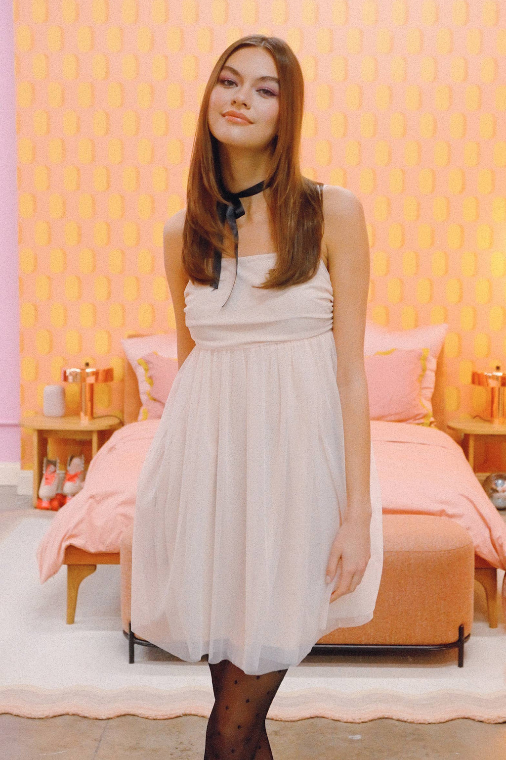 Tulle Babydoll Dress