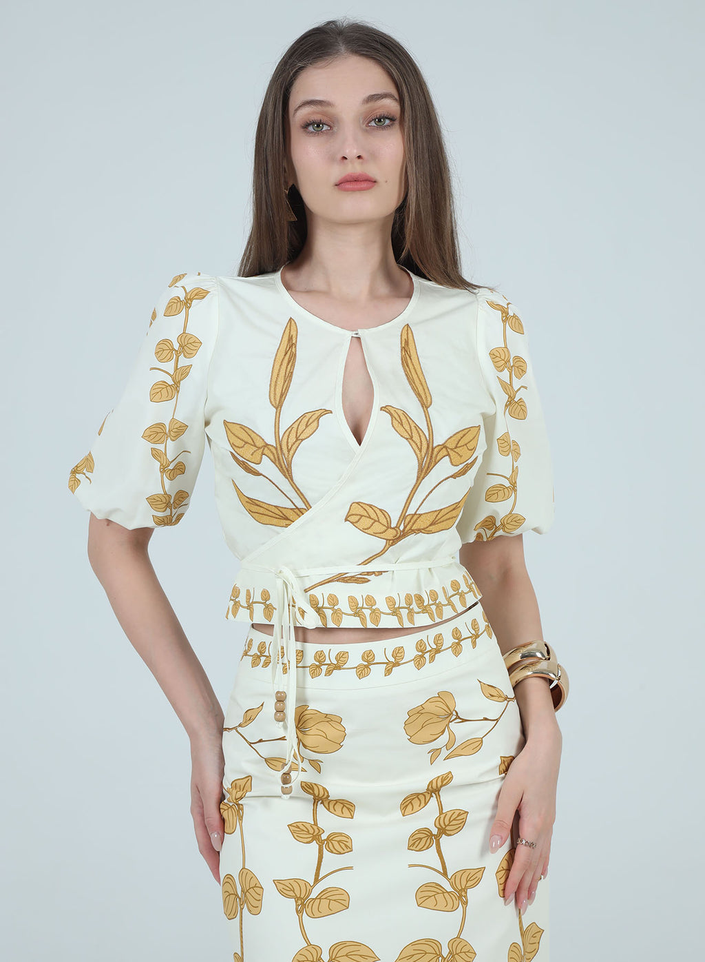 Aria Keyhole Wrap Top