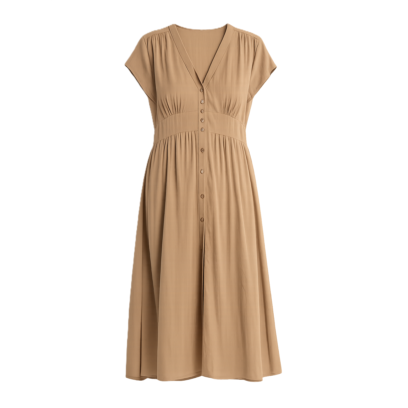 Iyana Button Down Midi Dress