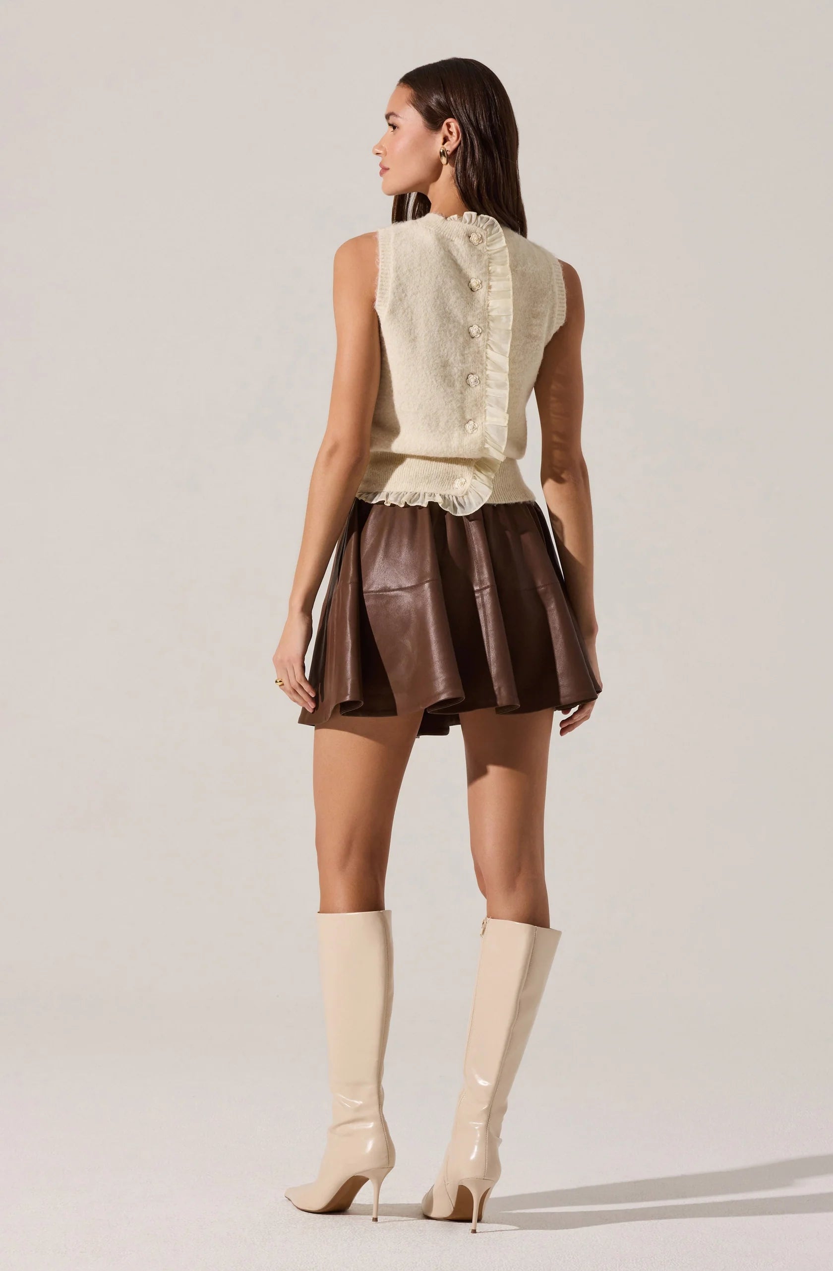 Chelsey Faux Leather Skirt
