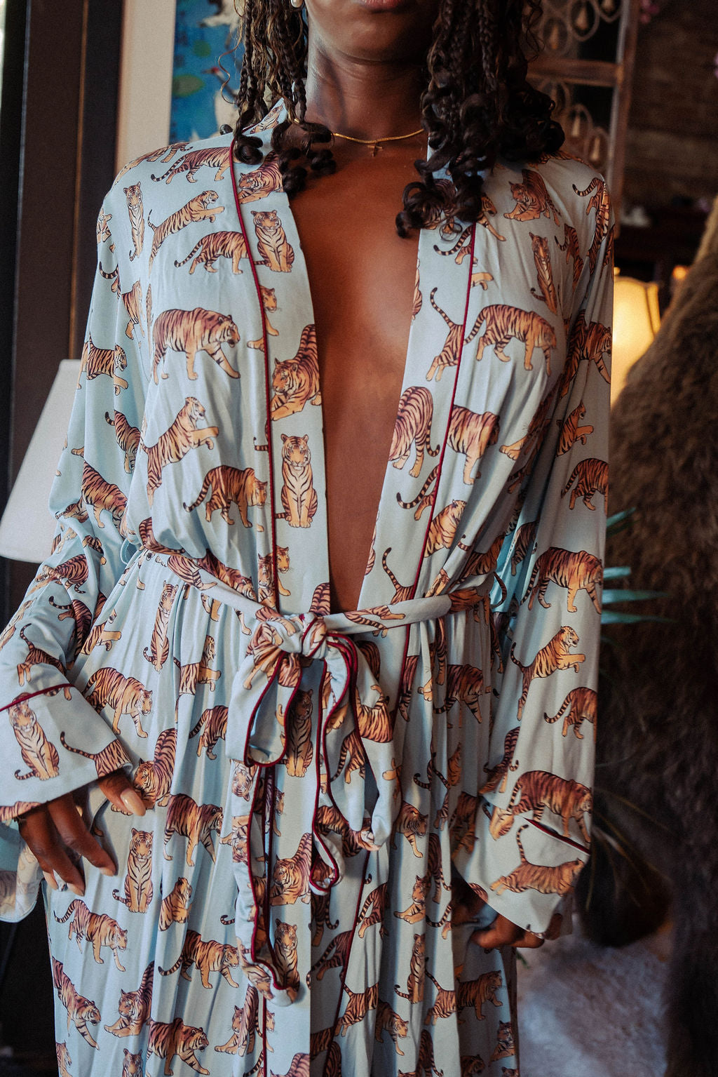Tiger Modal Long Robe