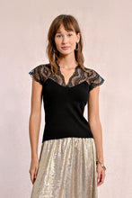 Load image into Gallery viewer, Marie Lace Shoulder Top