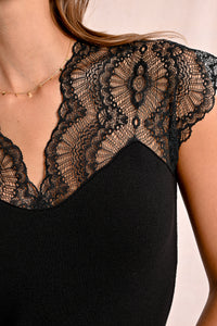 Marie Lace Shoulder Top